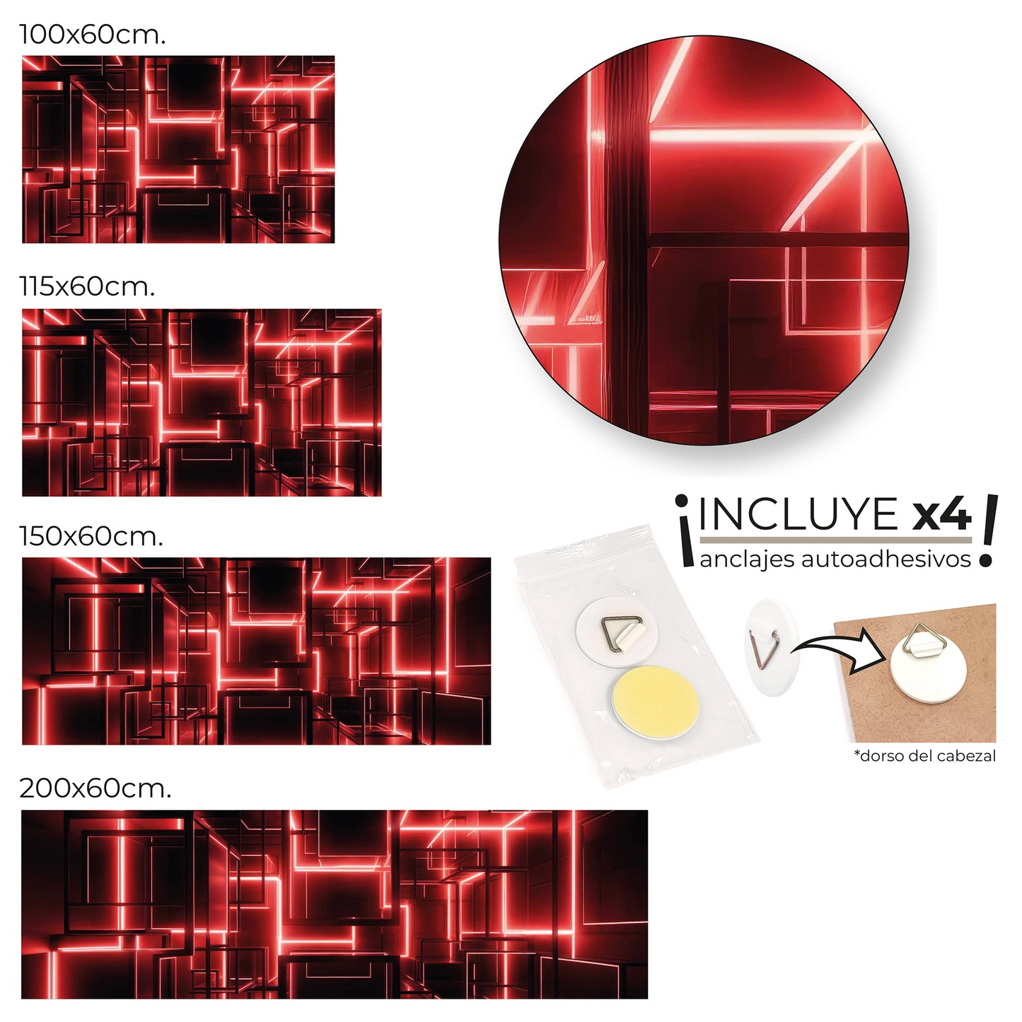 cabeceros modelo CUBE